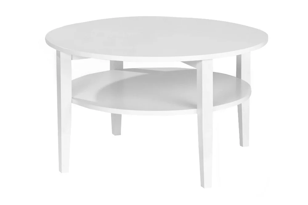 Nybro Sofabord 80 cm Rundt med Oppbevaringshylle v:8454983