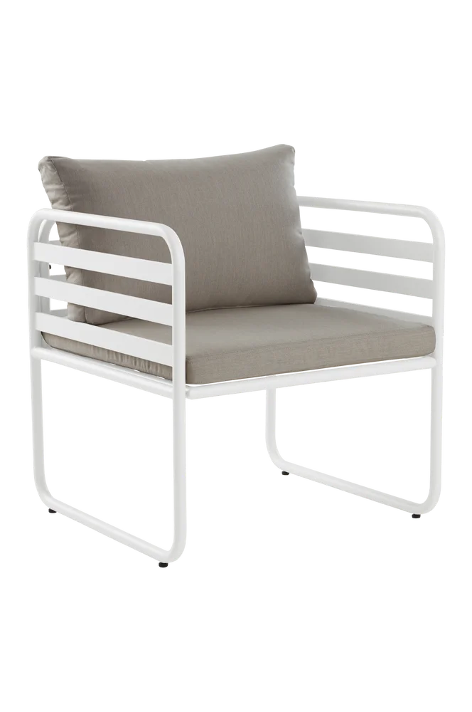 CADIZ loungestol – Hvit – Utemøbler & hage | m v:2122976 CADIZ loungestol – Hvit – Utemøbler & hage | m v:2122976