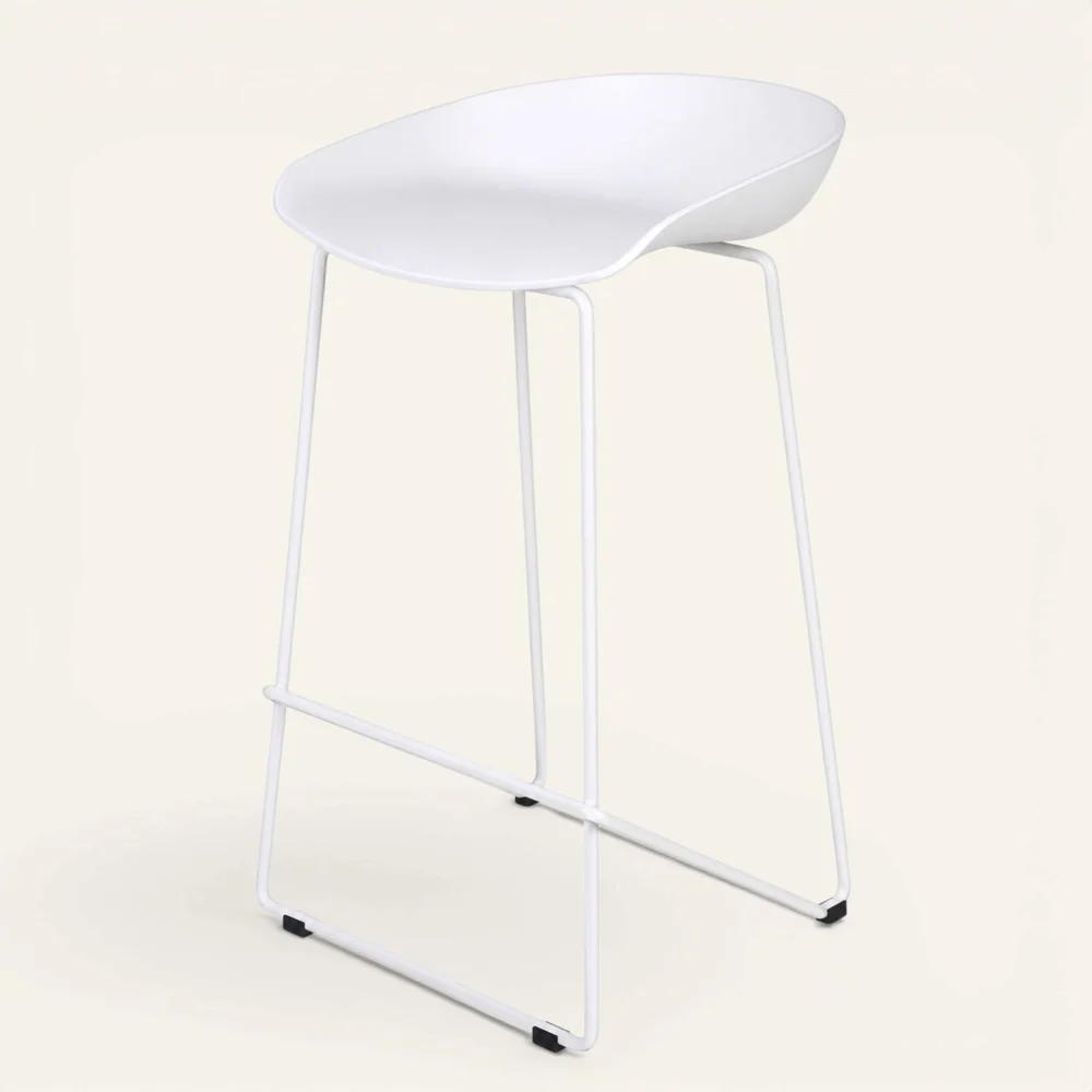Barstol hvit – 44x43x79 cm v:956749