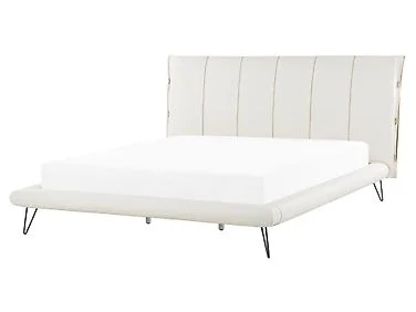 Seng Kunstskinn BETIN 160 x 200 cm Lys beige v:4029416