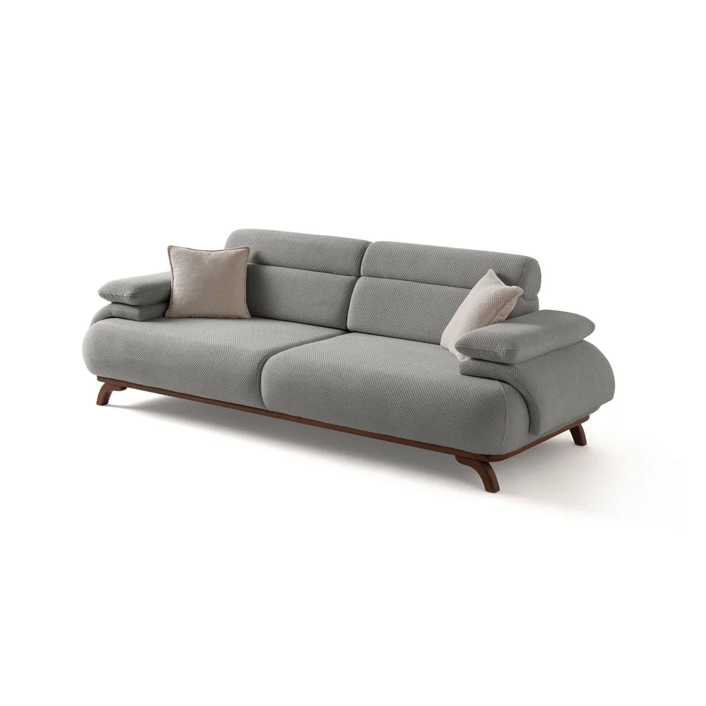 3-seters sofa Atelier Del Sofa Bonjo Walnut (246 x 81 x 97 cm) Grå v:7341804 3-seters sofa Atelier Del Sofa Bonjo Walnut (246 x 81 x 97 cm) Grå v:7341804