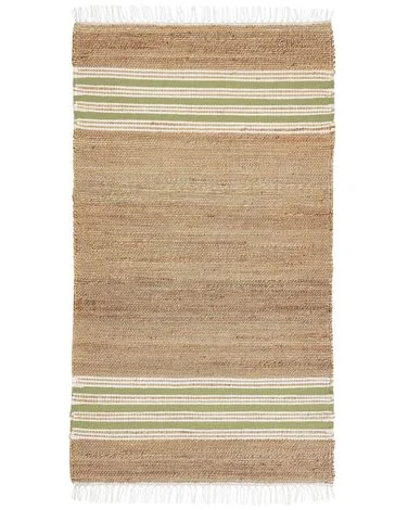 Teppe MIRZA Olivengrønn 80 x 150 cm Jute v:8174441 Teppe MIRZA Olivengrønn 80 x 150 cm Jute v:8174441