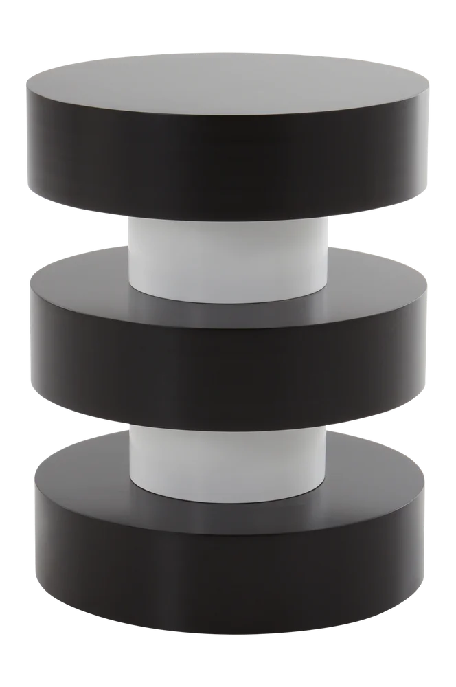 PORTELLO sidebord, diameter 40 cm – Svart m v:5579284