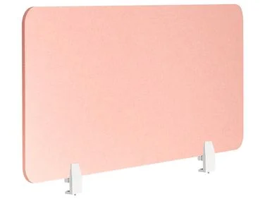 Skillevegg for skrivebord SPLIT 120 x 50 cm Ferskenrosa v:8338151
