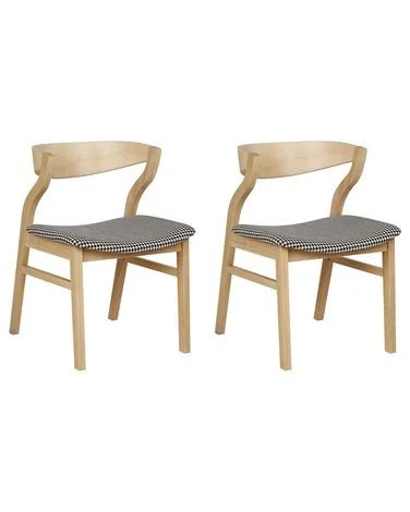 Sett med 2 spisestoler MAROA Heltre Svart/hvit v:6790940 Sett med 2 spisestoler MAROA Heltre Svart/hvit v:6790940