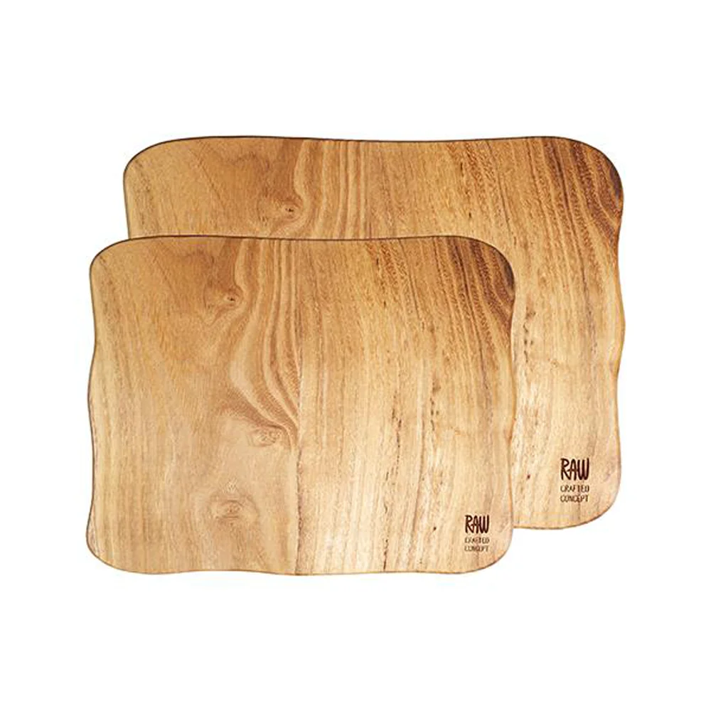 Raw Teak Skjærebrett, 2-pk v:112000