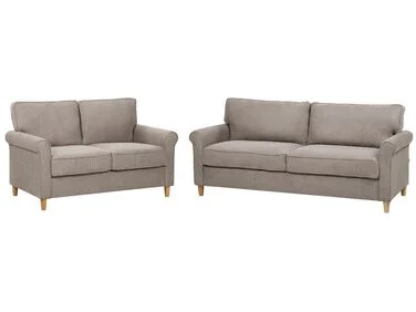 Sofagruppe 5-seters RONNEBY Lysebrun v:8242378