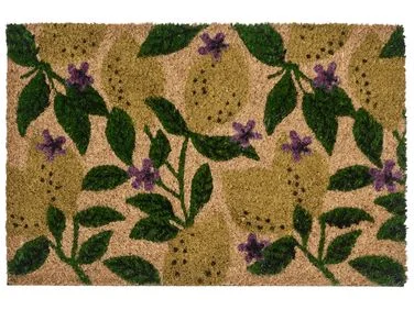Dørmatte TAZLINA Flerfarget 50 x 80 cm Sitron Kokosfiber v:6535014