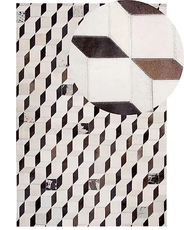 Teppe ALPKOY Hvit 160 x 230 cm Ekte skinn v:8126686