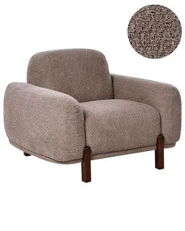 Lenestol ODNES Bouclé Gråbrun v:8418241