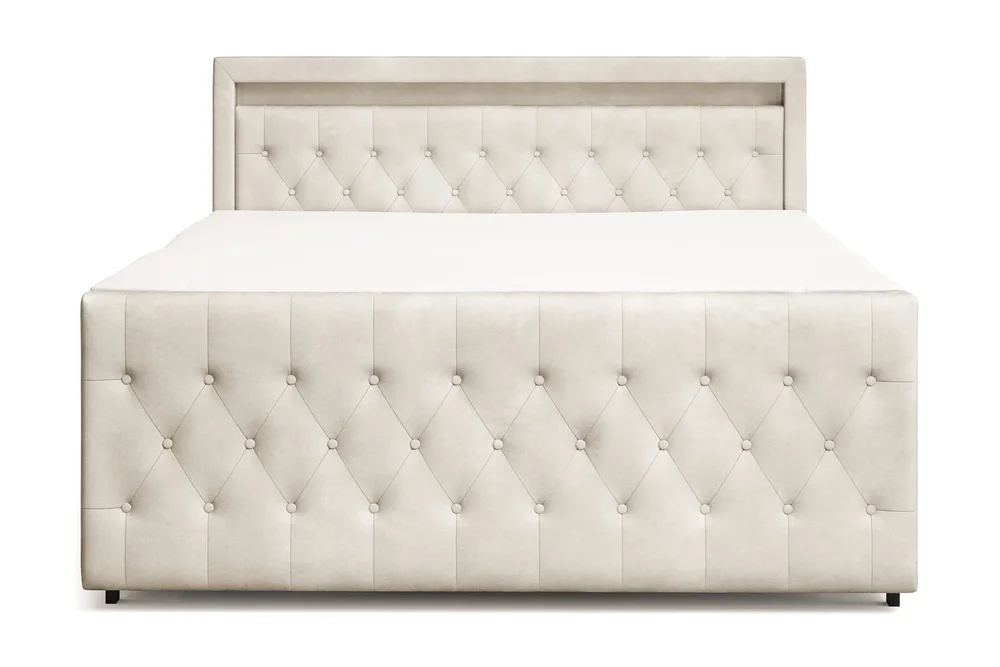 Franco Light komplett sengesett med oppbevaring LED-belysning 180x200 cm v:8980977