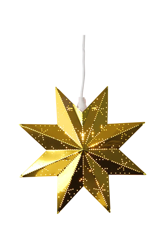 Adventsstjerne Classic i metall – Messing – Belysning | m v:3393427 Adventsstjerne Classic i metall – Messing – Belysning | m v:3393427
