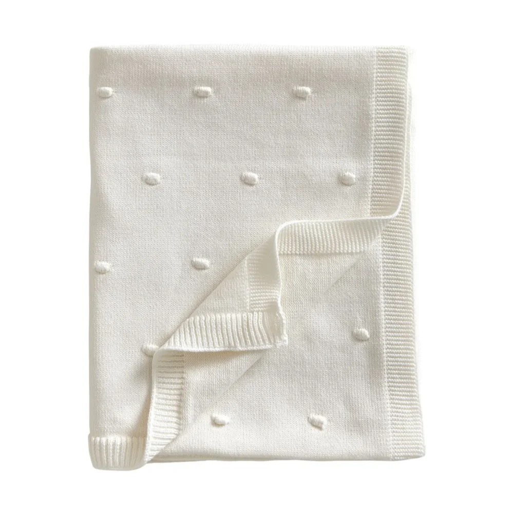 Bubble strikket babyteppe 80×100 cm v:6839093
