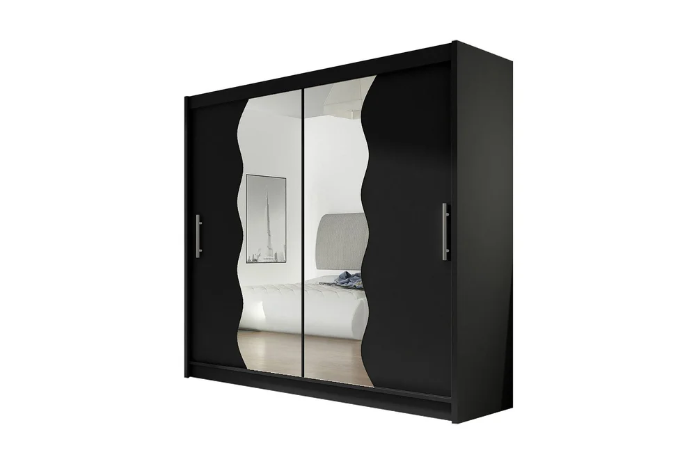 Prag Garderob 180x57x215 cm Scandinavian Choice Black v:8221526