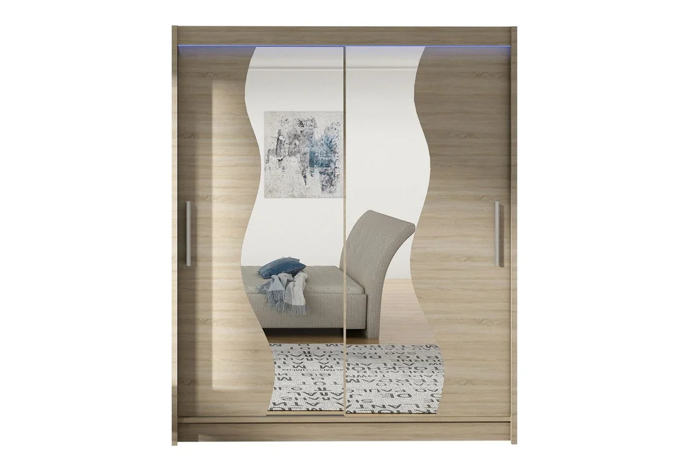 Leila Garderobe med Speil 150×200 cm v:3763082 Leila Garderobe med Speil 150×200 cm v:3763082