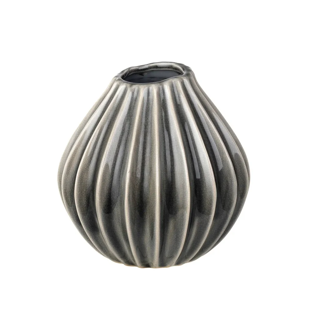 Wide vase smoked pearl v:1986717