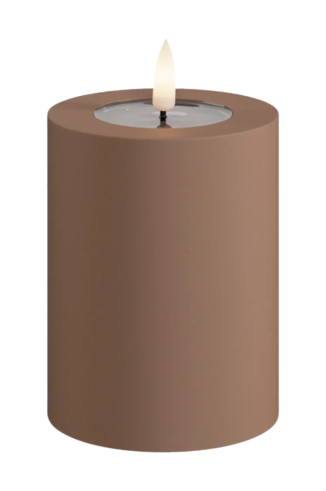 LED utendørs bloklys 7,5×10 cm – Brun – Belysning | m v:9808500