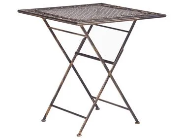 Bistrobord BORMIO 70 cm 70 cm Metall Svart v:8155189 Bistrobord BORMIO 70 cm 70 cm Metall Svart v:8155189