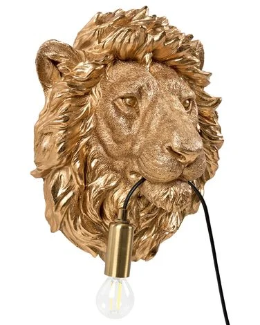 Vegglampe Løve SIMBA Gull v:1331856