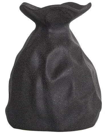 Blomstervase COONTAIL 31 cm Steintøy Svart v:3032383
