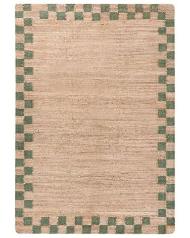 Teppe BEED Beige/grønn 160 x 230 cm Jute v:7265245