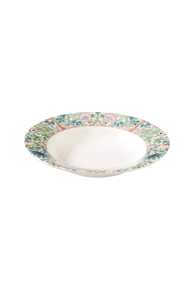 Pastatallerken Morris & Co Strawberry Thief diameter 26 cm - Flerfarget - Kjøkken & husholdning | m v:404657