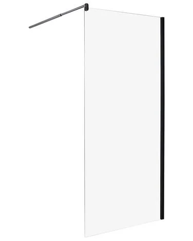 Dusjvegg AHAUS 90 x 190 cm Svart v:4928528 Dusjvegg AHAUS 90 x 190 cm Svart v:4928528