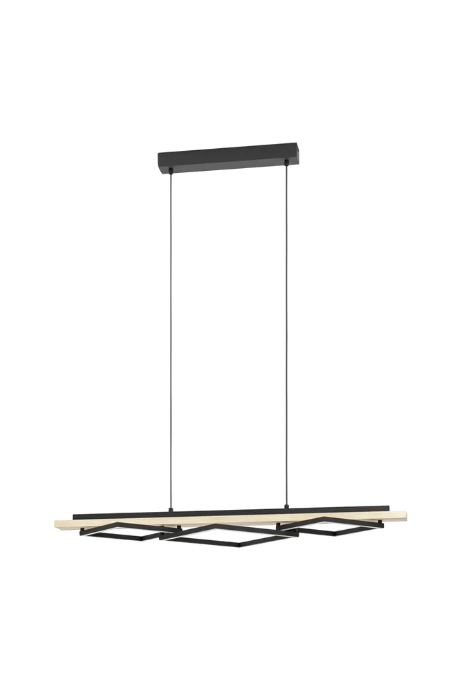 Pendellampe Boyal Svart/brun - Svart - Belysning | m v:9445364