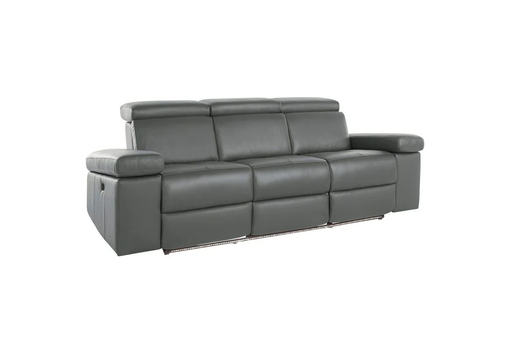 Reclinersofa uten hjørne Loft24 3-seters sofa Rayland Grå v:1818458