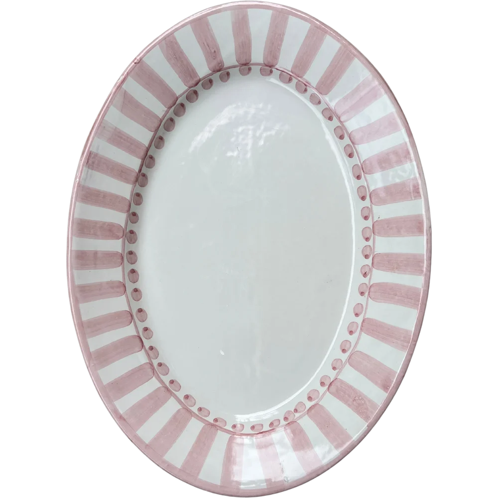 Riviera Serveringsfat Oval 37 cm, Rosa v:3430693