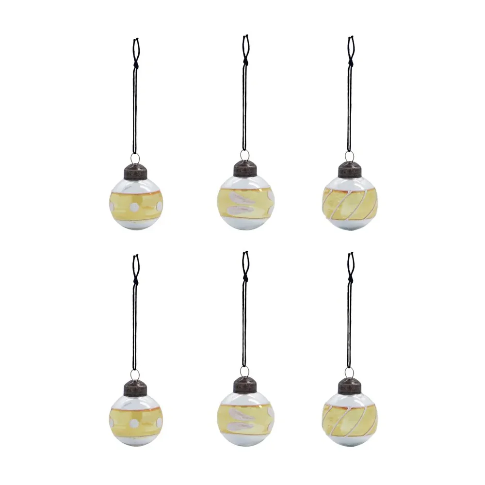 Glowi juletrekule Ø 4 cm 6-pakning v:8616926