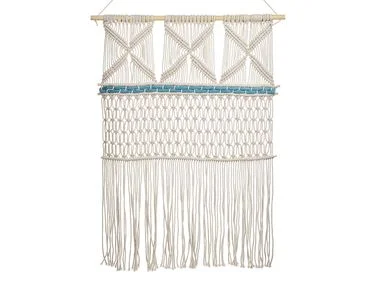 Veggdekorasjon i stoff KALADY 141 cm Bomull Beige v:233479 Veggdekorasjon i stoff KALADY 141 cm Bomull Beige v:233479