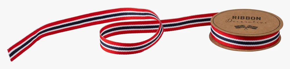 Dekorbånd multi rød – 2,9cm x 3m v:4694496 Dekorbånd multi rød – 2,9cm x 3m v:4694496