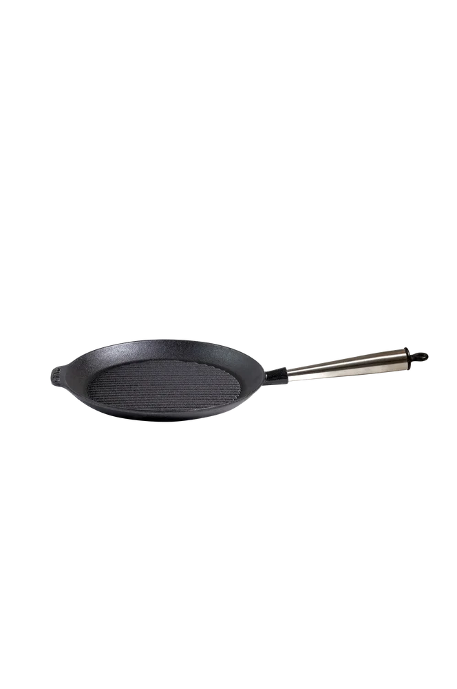 Grillpanne i støpejern diameter 28 cm – Svart – Kjøkken & husholdning | m v:8304280 Grillpanne i støpejern diameter 28 cm – Svart – Kjøkken & husholdning | m v:8304280