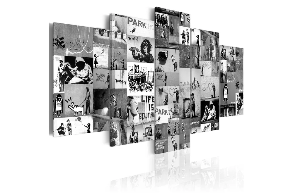 Bilde Banksy Graffiti Collage Iv 200x100 v:3975739