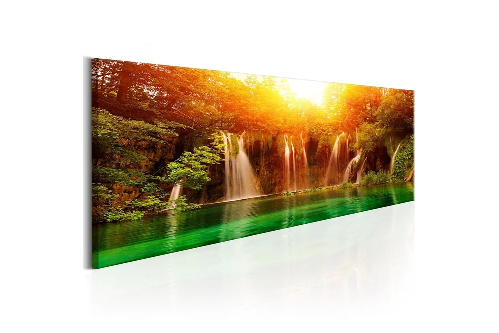 Tavla Nature: Magnificent Waterfall 135x45 v:8723806