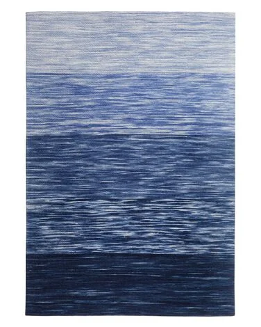 Teppe KAPAKLI Blå 140 x 200 cm Ull v:3962940
