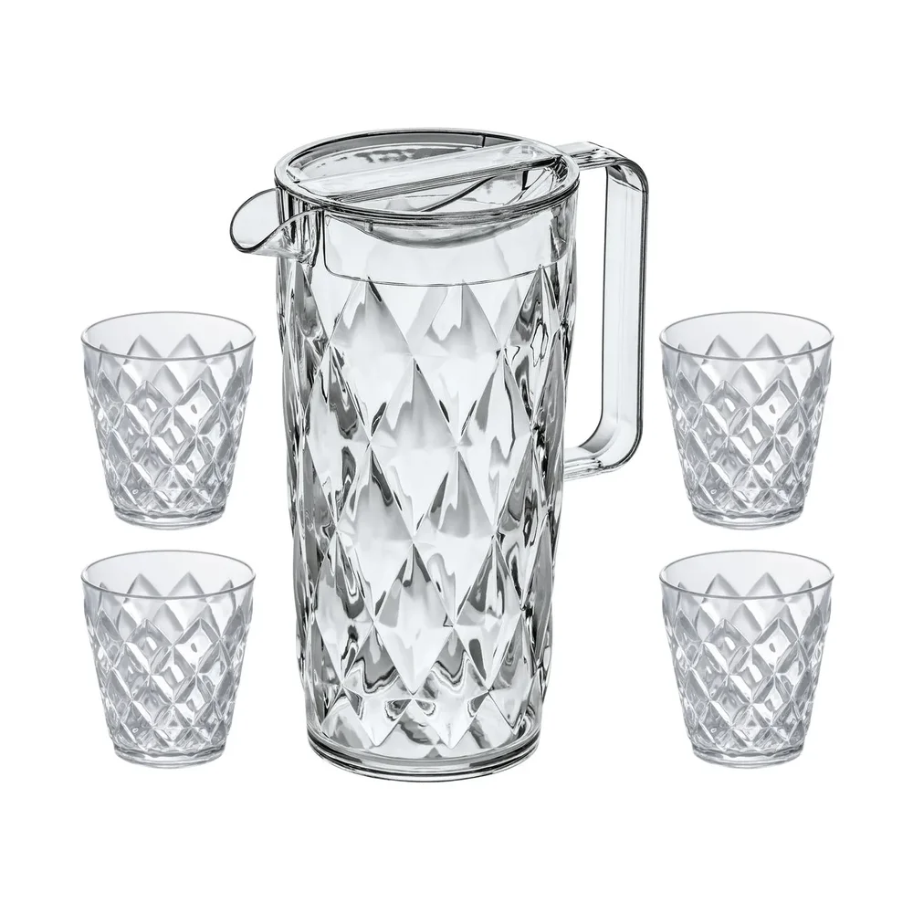 Krystallkaraffel inkl 4 glass v:9581452