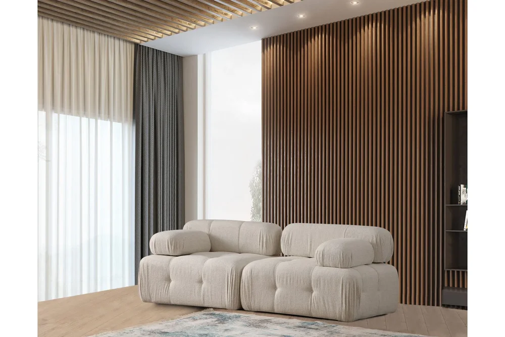 Belgin Boblet Dyp Sofa 2-seters 210 cm bred Sittedybde 85 cm v:4741732