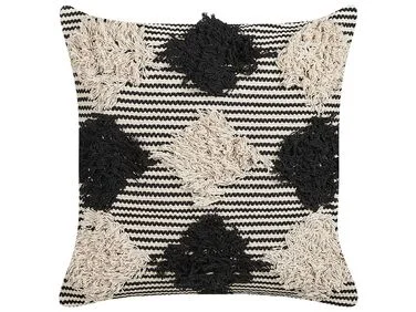Pyntepute BHUSAWAL 50 x 50 cm Bomull Svart Geometrisk mønster v:7149002 Pyntepute BHUSAWAL 50 x 50 cm Bomull Svart Geometrisk mønster v:7149002