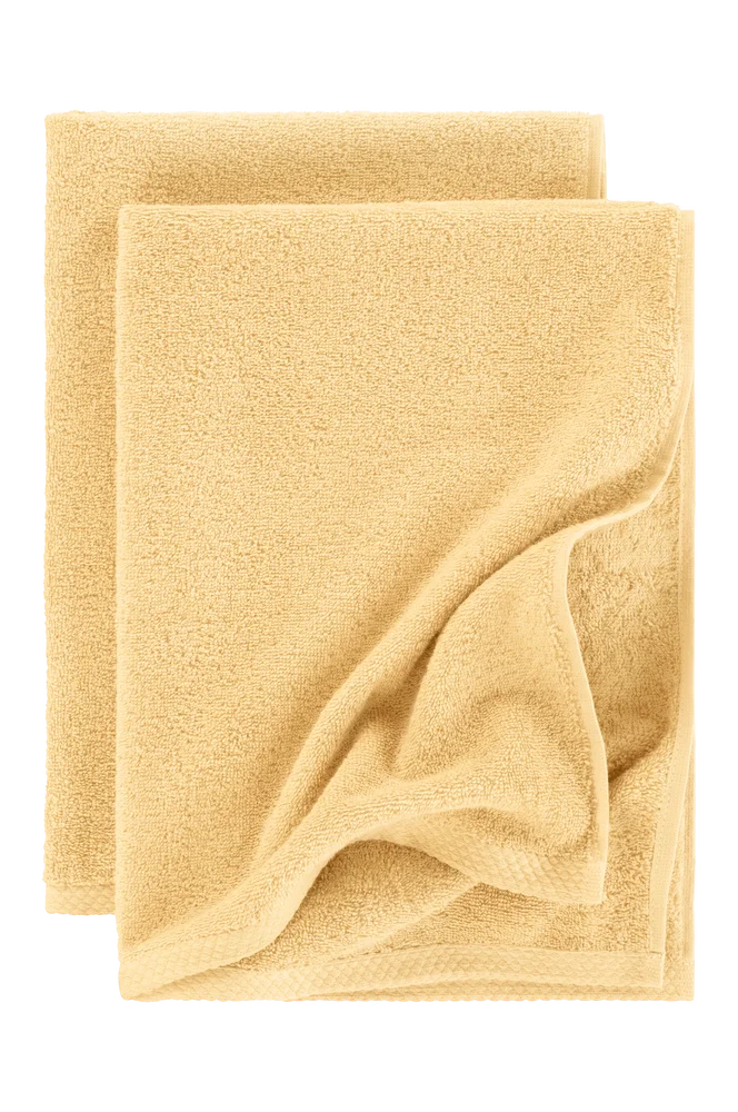 DARCY håndkle 2-pakke 50×70 cm – Gul – Tekstiler | m v:175678 DARCY håndkle 2-pakke 50×70 cm – Gul – Tekstiler | m v:175678