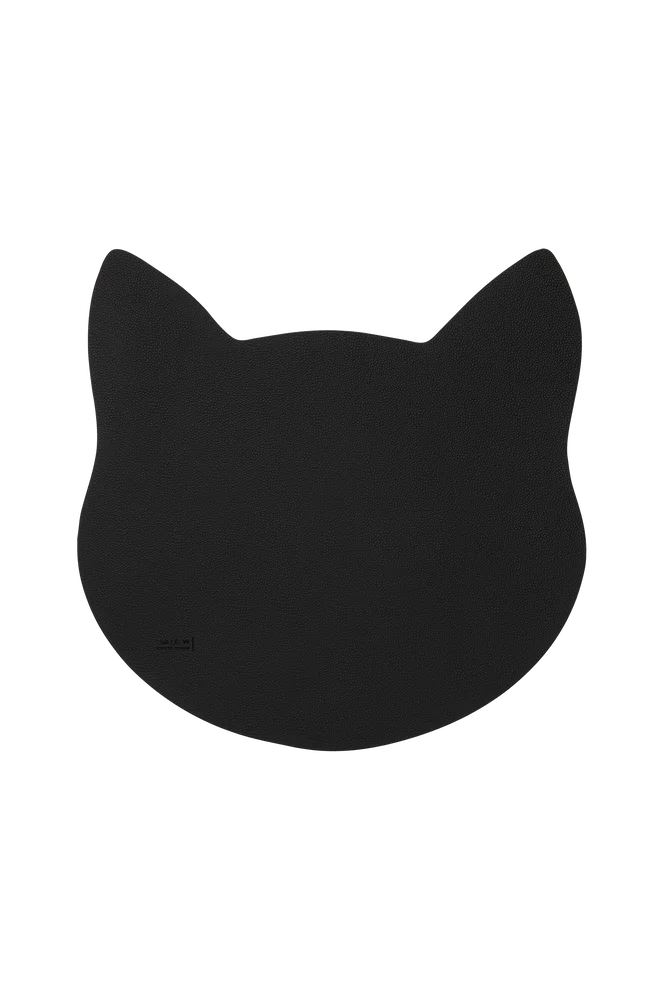 Glassbrikke katt L – Svart m v:8149696