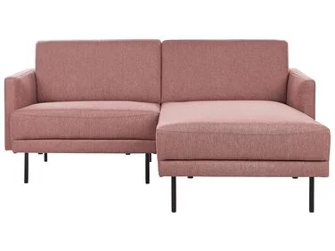 Hjørnesofa 2-seters BREDA Rosa Venstrevendt v:7544321