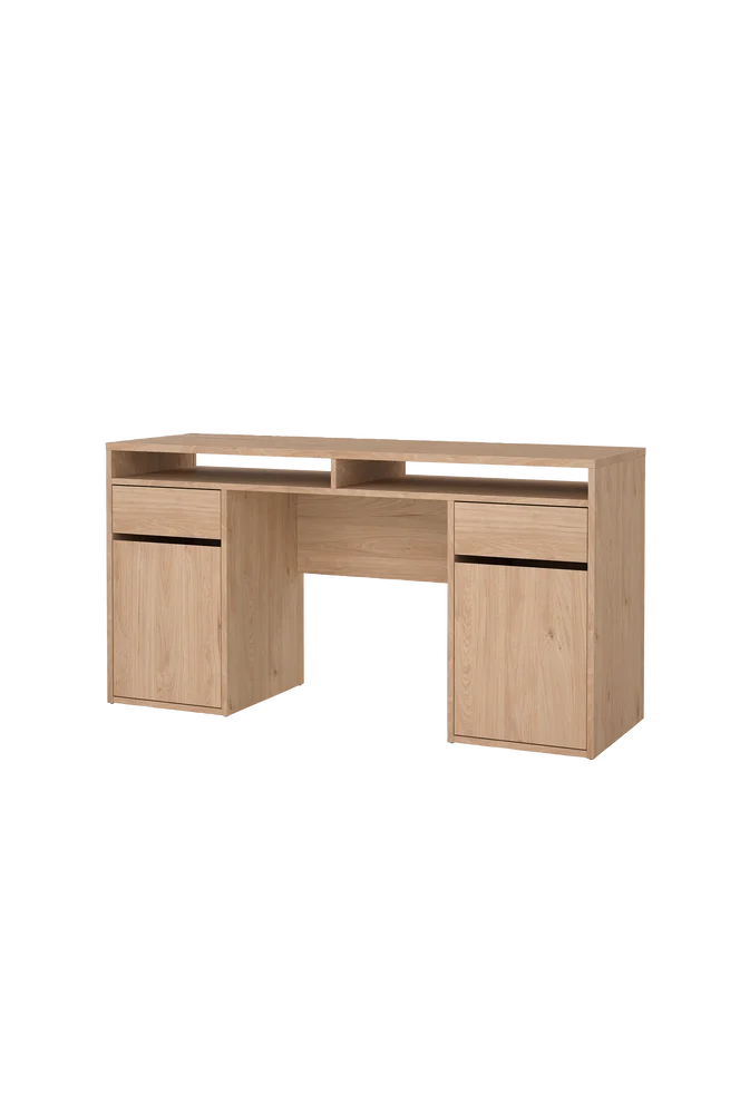Function Plus Desk 2 dører + 2 skuffer - Brun m v:1749465