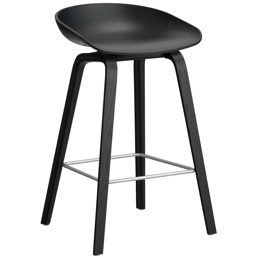 AAS 32 2.0 Barstol 65 cm, Svartlakkert Eik / Sort v:6937970 AAS 32 2.0 Barstol 65 cm, Svartlakkert Eik / Sort v:6937970