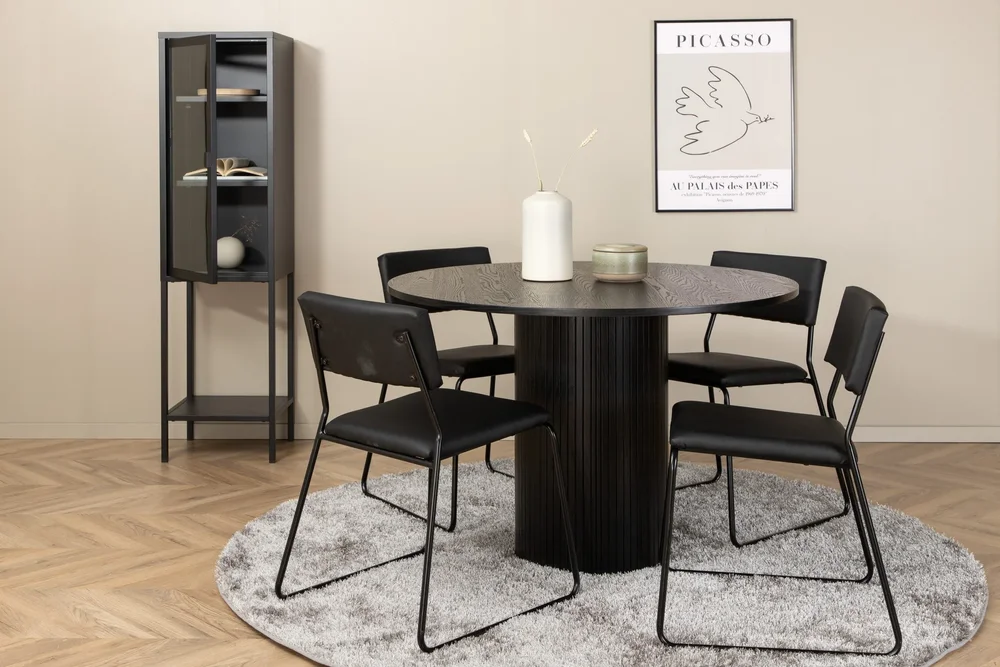 Bianca Spisegruppe 110 cm Rund med 4 Kenth Stoler v:7328433 Bianca Spisegruppe 110 cm Rund med 4 Kenth Stoler v:7328433