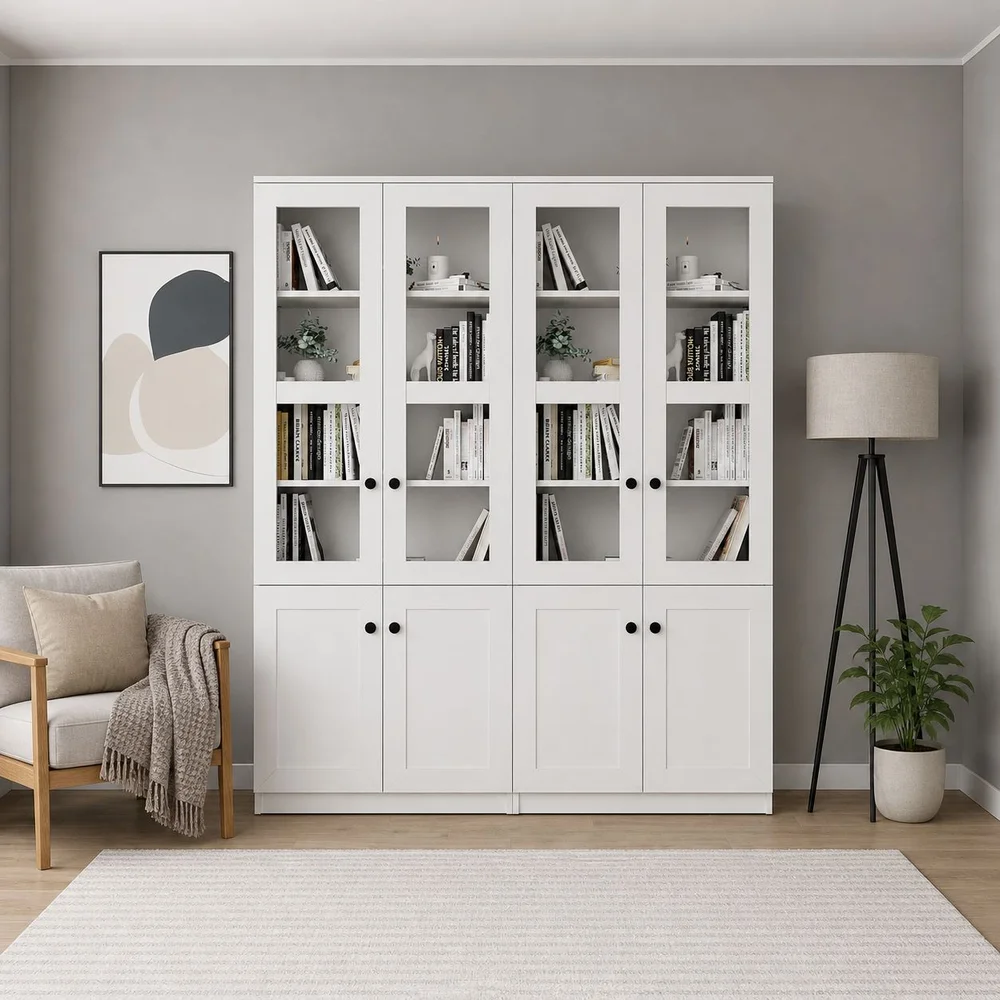 Flerbruks skap Hanah Home Lisa (160 x 190 x 37 cm) Hvit v:8642624 Flerbruks skap Hanah Home Lisa (160 x 190 x 37 cm) Hvit v:8642624