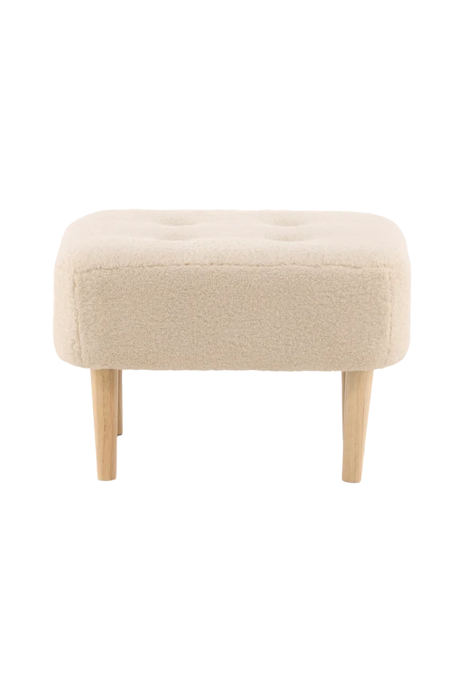 Puff Salina 59x40 - Hvit m v:5020795