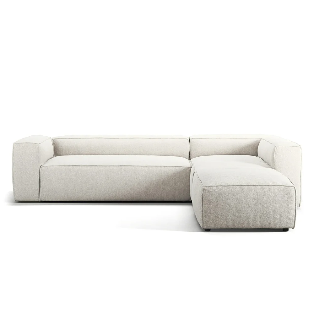 Grand Stopning Divan Høyre åpent endestykke, Steam White v:8085451 Grand Stopning Divan Høyre åpent endestykke, Steam White v:8085451