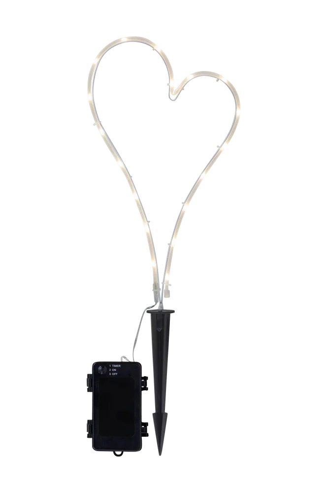 LED Dekorhjerte – Hvit – Belysning | m v:5861312 LED Dekorhjerte – Hvit – Belysning | m v:5861312